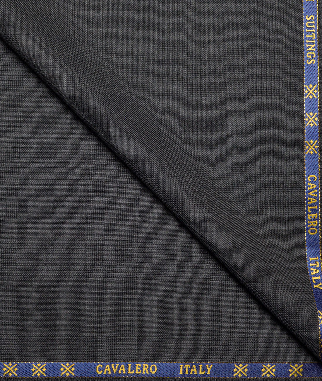 Cavalero Italy Super 120's Checks 60% Merino Wool Suiting Fabric (Dark Grey) Cavalero Italy Super 120's Checks 60% Merino Wool Suiting Fabric (Dark Grey)