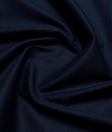 Raymond  Structured Techno Cotton Stretchable Trouser or Chinos Fabric (Dark Royal Blue)