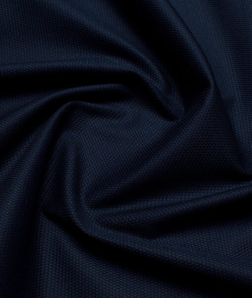 Raymond  Structured Techno Cotton Stretchable Trouser or Chinos Fabric (Dark Royal Blue)