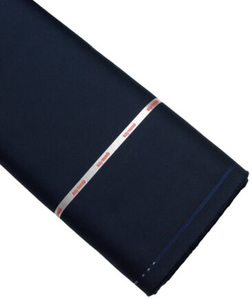 Raymond  Structured Techno Cotton Stretchable Trouser or Chinos Fabric (Dark Royal Blue)