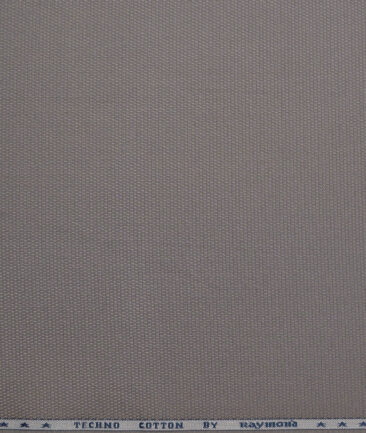 Raymond  Structured Techno Cotton Stretchable Trouser or Chinos Fabric (Grey)