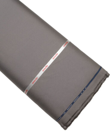 Raymond  Structured Techno Cotton Stretchable Trouser or Chinos Fabric (Grey)