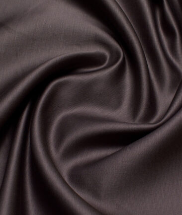 Solino  Solids European Cotton Linen Stretchable Trouser or Chinos Fabric (Greyish Brown)