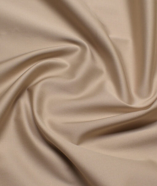 Tessuti  Solids Cotton Stretchable Trouser or Chinos Fabric (Hampton Beige)