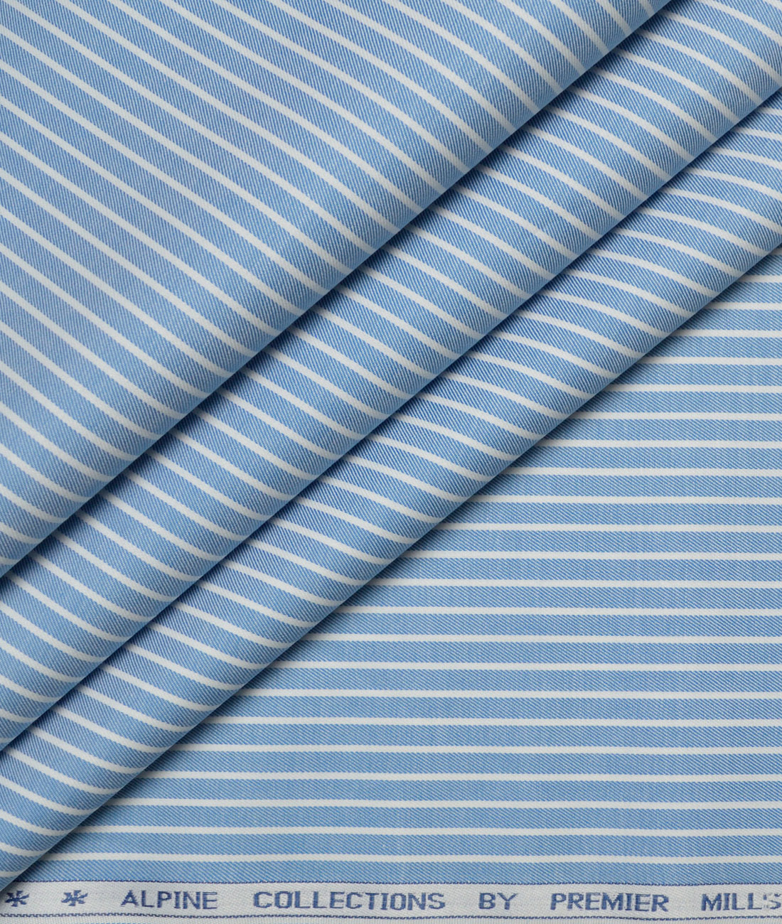Premier Mills Giza Cotton Striped Shirting Fabric (Blue) Premier Mills Giza Cotton Striped Shirting Fabric (Blue)