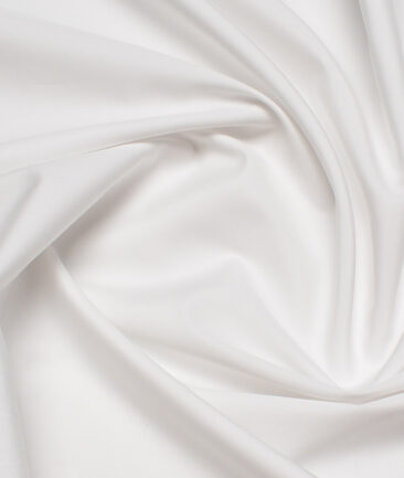 Tessitura Monti 2 Ply 240's Giza Cotton Solids Shirting Fabric (White) - Image 3