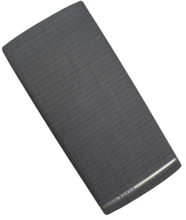 Raymond Super 120's Striped 70% Merino Wool Suiting Fabric (Worsted Grey)