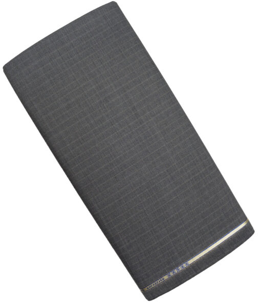 Raymond Super 120's Striped 70% Merino Wool Suiting Fabric (Worsted Grey)