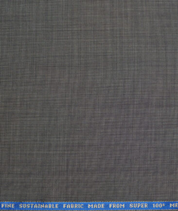 Raymond Exotic Men's 35% Wool Structured Super 100's  Unstitched Suiting Fabric (Grey) - Image 4