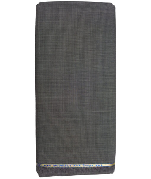 Raymond Exotic Men's 35% Wool Structured Super 100's  Unstitched Suiting Fabric (Grey) - Image 5