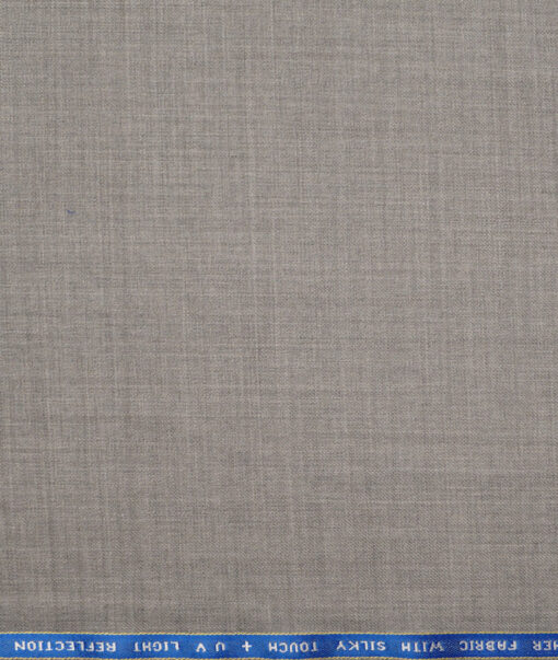 Raymond  Self Design 35% Merino Wool Suiting Fabric (Light Worsted Grey)