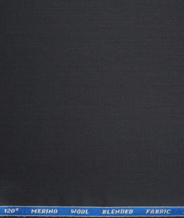 Raymond Super 120's Solids 45% Merino Wool Suiting Fabric (Dark Grey)
