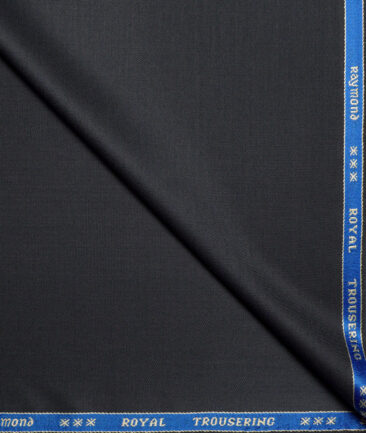 Raymond Super 120's Solids 45% Merino Wool Suiting Fabric (Dark Grey)