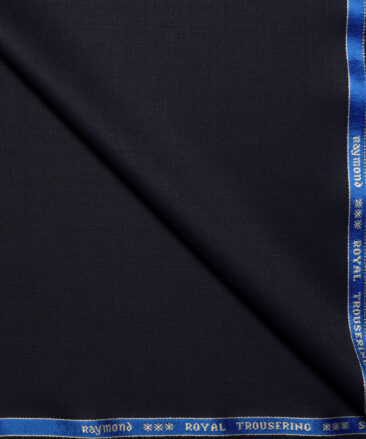 Raymond Super 120's Solids 45% Merino Wool Suiting Fabric (Dark Navy Blue)