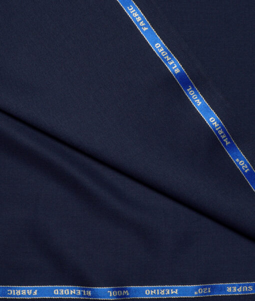 Raymond Super 120's Solids 45% Merino Wool Suiting Fabric (Dark Royal Blue)