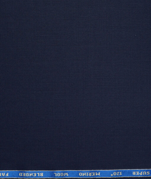 Raymond Super 120's Solids 45% Merino Wool Suiting Fabric (Dark Royal Blue)