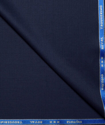 Raymond Super 120's Solids 45% Merino Wool Suiting Fabric (Dark Royal Blue)
