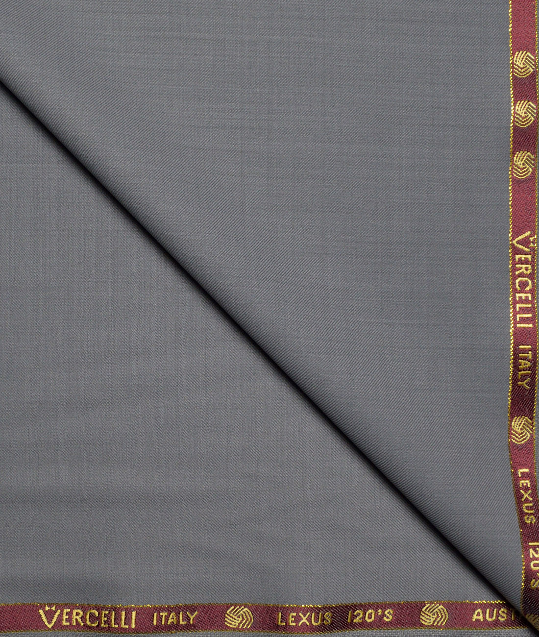 Vercelli Italy Super 120's Solids 50% Merino Wool Suiting Fabric (Cement Grey) Vercelli Italy Super 120's Solids 50% Merino Wool Suiting Fabric (Cement Grey)