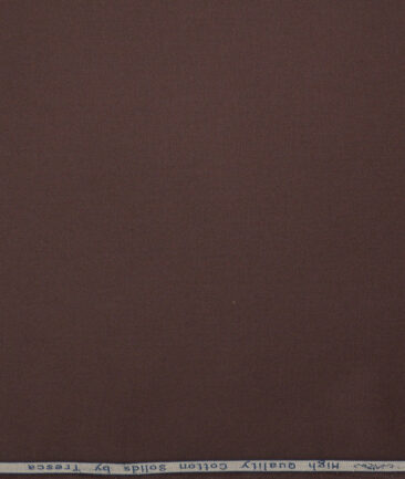 Tresca by Arvind  Cotton Solids Shirting Fabric (Dark Coffee Brown)