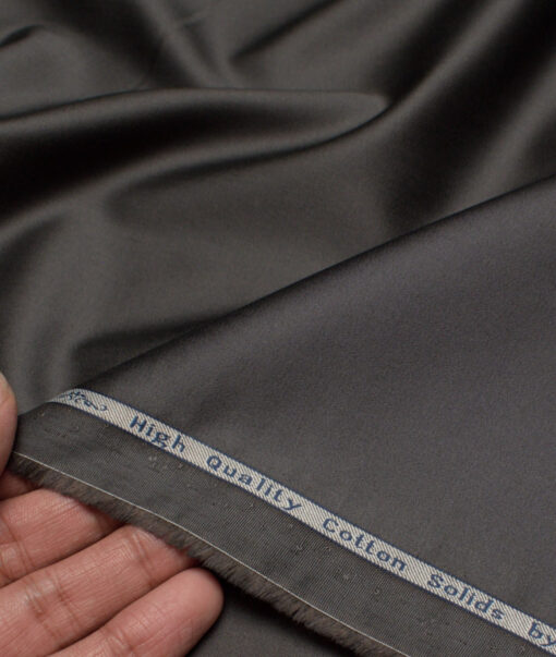 Tresca by Arvind  Cotton Solids Shirting Fabric (Dark Grey)