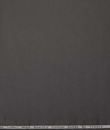 Tresca by Arvind  Cotton Solids Shirting Fabric (Dark Grey)