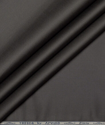 Tresca by Arvind  Cotton Solids Shirting Fabric (Dark Grey)