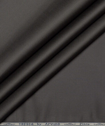 Tresca by Arvind  Cotton Solids Shirting Fabric (Dark Grey)