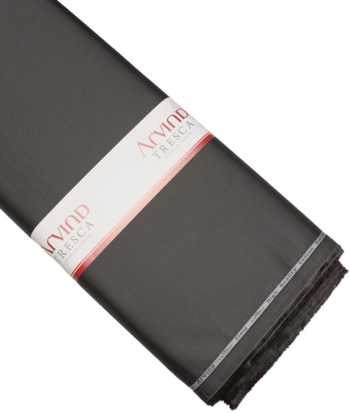 Tresca by Arvind  Cotton Solids Shirting Fabric (Dark Grey)