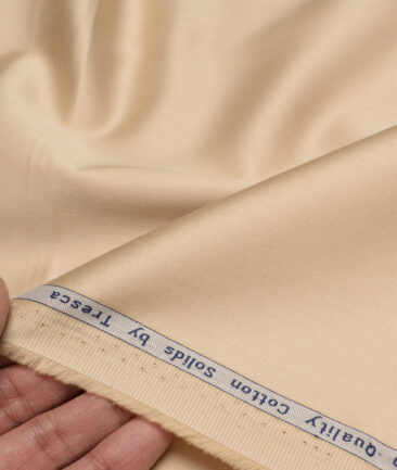 Tresca by Arvind  Cotton Solids Shirting Fabric (Desert Sand Beige)