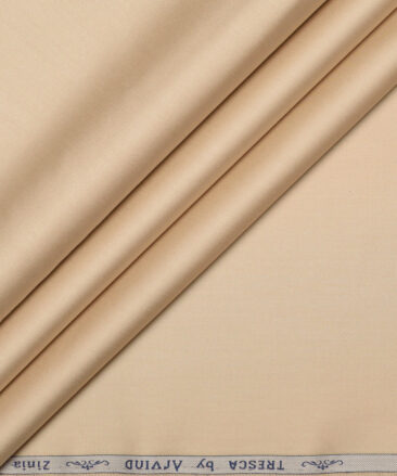 Tresca by Arvind  Cotton Solids Shirting Fabric (Desert Sand Beige)