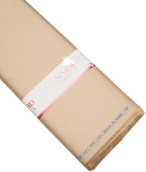 Tresca by Arvind  Cotton Solids Shirting Fabric (Desert Sand Beige)