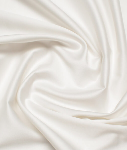 Tresca by Arvind 1 Ply 80's Giza Cotton Solids Shirting Fabric (White)