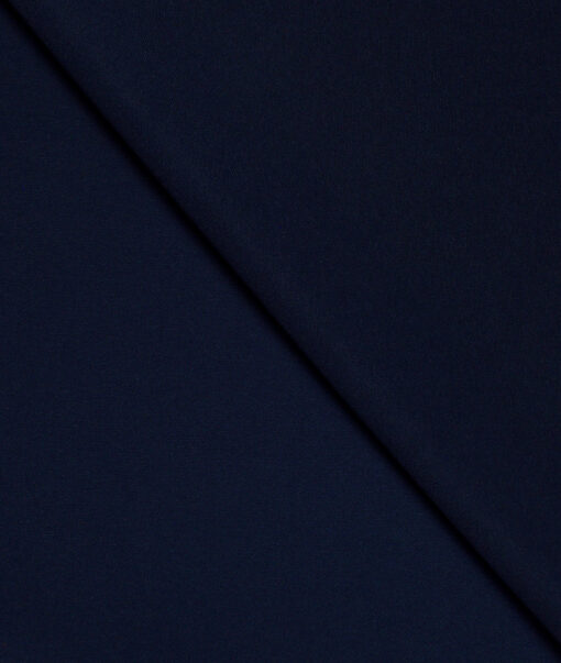 Absoluto  Solids Terry Rayon Unstitched Flowy Japanese 4 Way Stretchable Lachka Suiting Fabric (Dark Royal Blue)