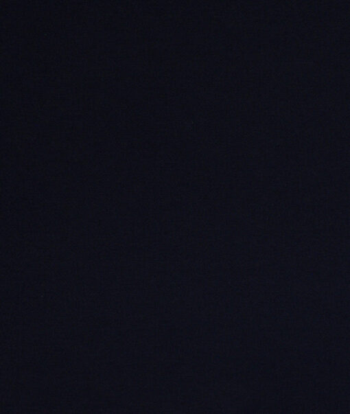 Italian Channel  Solids Terry Rayon Unstitched Flowy Japanese 4 Way Stretchable Lachka Suiting Fabric (Dark Navy Blue)