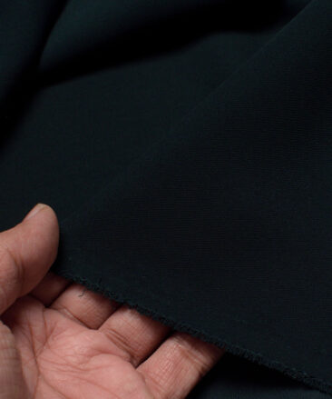 Italian Channel  Solids Terry Rayon Unstitched Flowy Japanese 4 Way Stretchable Lachka Suiting Fabric (Dark Pine Green)