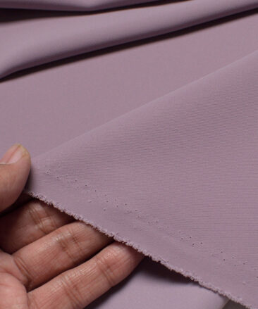 Italian Channel  Solids Terry Rayon Unstitched Flowy Japanese 4 Way Stretchable Lachka Suiting Fabric (Light Mauve)