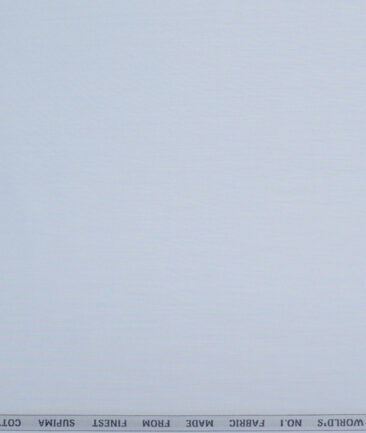 Luthai 1 Ply 70's Supima Cotton Solids Shirting Fabric (Sky Blue)