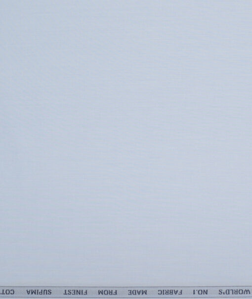 Luthai 1 Ply 70's Supima Cotton Solids Shirting Fabric (Sky Blue)