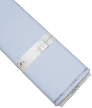 Luthai 1 Ply 70's Supima Cotton Solids Shirting Fabric (Sky Blue)
