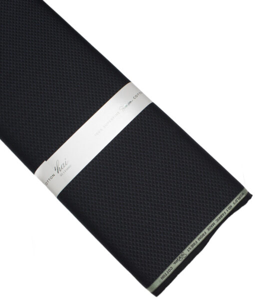 Luthai  Supima Cotton Structured Shirting Fabric (Blackish Grey)