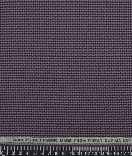 Luthai  Supima Cotton Structured Shirting Fabric (Purple)