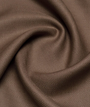 Linen Club 40 LEA Striped 100% Linen Suiting Fabric (Brown)