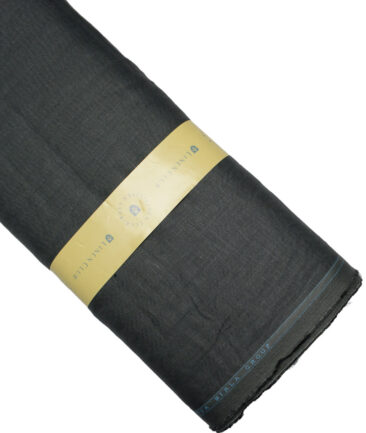 Linen Club 40 LEA Striped 100% Linen Suiting Fabric (Dark Green)