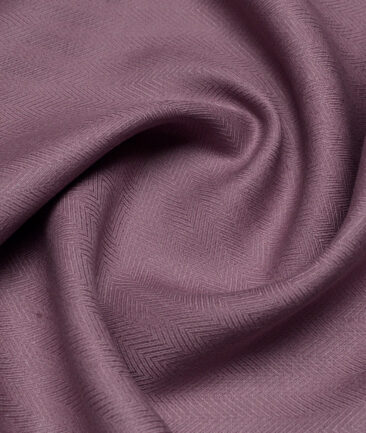 Linen Club 40 LEA Striped 100% Linen Suiting Fabric (Dark Mauve)