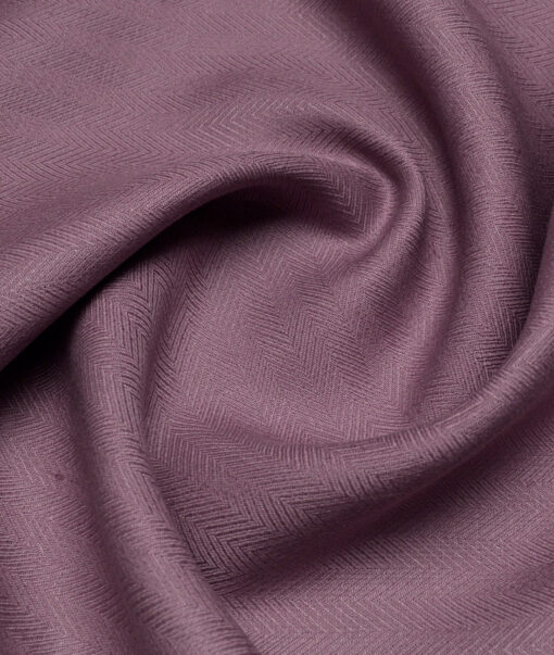 Linen Club 40 LEA Striped 100% Linen Suiting Fabric (Dark Mauve)