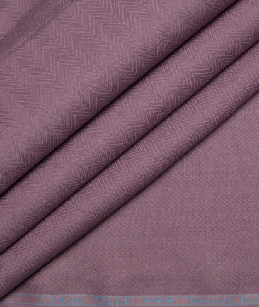 Linen Club 40 LEA Striped 100% Linen Suiting Fabric (Dark Mauve)
