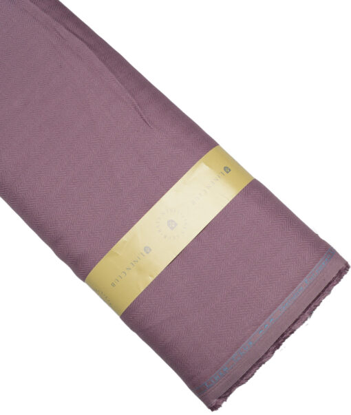 Linen Club 40 LEA Striped 100% Linen Suiting Fabric (Dark Mauve)