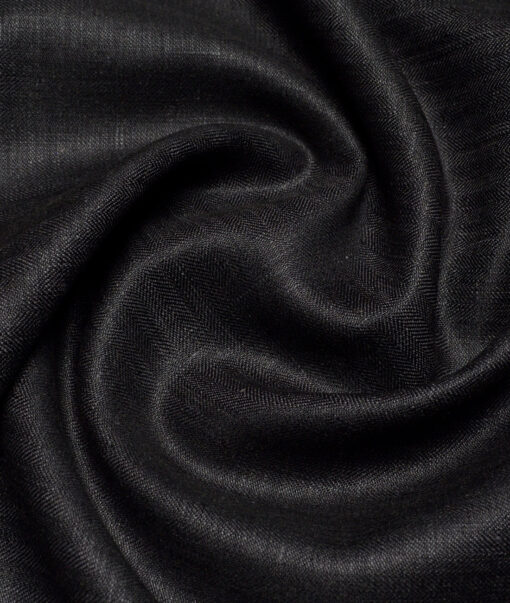 Linen Club 40 LEA Self Design 100% Linen Suiting Fabric (Charcoal Grey)