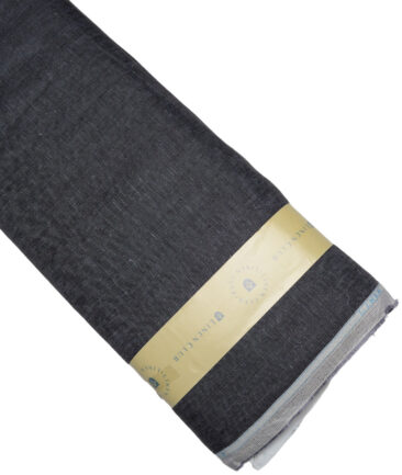 Linen Club 40 LEA Self Design 100% Linen Suiting Fabric (Blackish Purple)