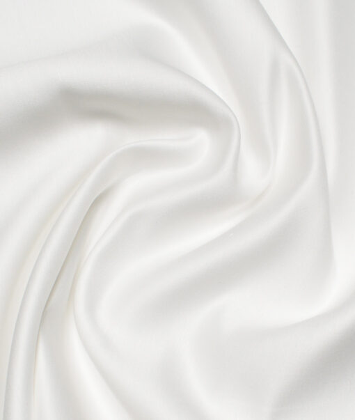 Burgoyne  Solids 50% Coton 50% Linen Suiting Fabric (White)